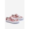 Módní nízké tenisky Big Star LL274044 růžovo-béžové (Veľkosť 37)