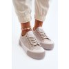 Dámske tenisky na tlusté podrážce lee cooper lcw-24-31-2178 šedé / LCW-24-31-2178L GREY (Veľkosť 38)