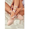 Dámské vázané espadrilky Big Star JJ274864 Růžová (Veľkosť 38)