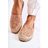 Klasické dámské espadrilky prolamované nude Catris (Veľkosť 38)