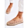 Klasické dámské espadrilky prolamované nude Catris (Veľkosť 38)