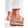 Klasické dámské espadrilky prolamované nude Catris (Veľkosť 38)