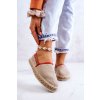 Nazouvací espadrilky Big Star JJ274879 béžové (Veľkosť 38)