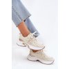 Dámské Tenisky Na Masivní Podešvi Béžové Davira (Veľkosť 38)
