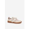 Nízké Dámské Tenisky S Krajkou Leopardí Béžové Zielle (Veľkosť 36)