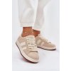 Dámské Tenisky Z z eko semišue Béžové Arlenina (Veľkosť 36)