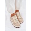 Dámské Tenisky Z z eko semišue Béžové Arlenina (Veľkosť 36)