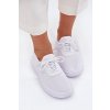 Dámské bílé z textiluní boty na platformě Kalyra (Veľkosť 36)