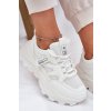 Dámské Sportovní Boty Sneakers Na Tlusté Podešvi Bílé Prononice (Veľkosť 36)