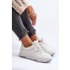 Dámske tenisky na platforme biele etnaria / JS04 WHITE (Veľkosť 36)