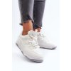 Dámske tenisky na platforme biele etnaria / JS04 WHITE (Veľkosť 36)