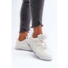 Dámske tenisky na platforme biele etnaria / JS04 WHITE (Veľkosť 36)