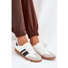 Nízké dámské sneakersy z eko kůže bílé Nonalorin (Veľkosť 36)