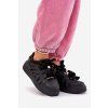 Ekokožené Sneakersy Na Platformě Černé Penolle (Veľkosť 36)