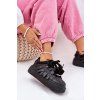 Ekokožené Sneakersy Na Platformě Černé Penolle (Veľkosť 36)