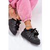 Ekokožené Sneakersy Na Platformě Černé Penolle (Veľkosť 36)