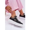 Dámské Sportovní Boty Na Platformě Z Eko Kůže Panther Černé Velionna (Veľkosť 39)