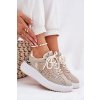 Dámské Sportovní Boty S Síťovinou A Hroty Béžové Ogalda (Veľkosť 37)