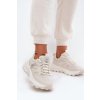 Sportovní boty sneakers dámské na silné podrážce béžové Prononice (Veľkosť 36)