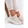 Sportovní boty sneakers dámské na silné podrážce béžové Prononice (Veľkosť 36)