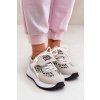 Sportovní boty sneakers dámské na platformě panterka bílo-bežové Pumbes (Veľkosť 36)