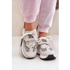 Sportovní boty sneakers dámské na platformě panterka bílo-bežové Pumbes (Veľkosť 36)