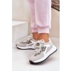 Sportovní boty sneakers dámské na platformě panterka bílo-bežové Pumbes (Veľkosť 36)