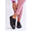 Dámske klasické kožené tenisky čierne misima / 22SP02-1500 BLACK (Veľkosť 36)