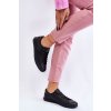 Dámske klasické kožené tenisky čierne misima / 22SP02-1500 BLACK (Veľkosť 36)