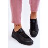Dámske klasické kožené tenisky čierne misima / 22SP02-1500 BLACK (Veľkosť 36)
