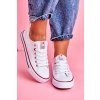 Dámské Klasické Tenisky Bílé S červeným Lemováním Ecoma (Veľkosť 38)