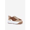 Dámské tenisky na masivní platformě leopardí béžové Tamorniel (Veľkosť 37)