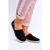 Dámské sametové espadrilky černé Vulcano (Veľkosť 37)