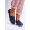 Dámské sametové espadrilky tmavě modré Vulcano (Veľkosť 36)