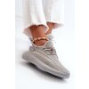 Dámske sivé textilné tenisky na plošej podrážke JHY500-26 GREY (Veľkosť 36)