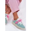 Nízké Dámské Sportovní Boty V Leopardím Mintově-Růžové Zelevelis (Veľkosť 37)
