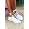 Biele dámske módne tenisky NAJ.SK, kód produktu HH274675 WHITE (Veľkosť 36)