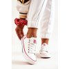 Biele dámske tenisky z eko kože, klasický model BIG STAR, kód produktu JJ274130 WHITE (Veľkosť 36)