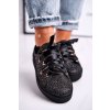 Čierne dámske tenisky, kód produktu NJSK 2045 BLK 089-081 (Veľkosť 36)