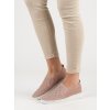 Ružové tenisky slip on kožené Filippo