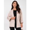 Dámske sako farba Béžová kód IT-MA-FL10061.51 (Farba Béžová, Veľkosť ONE SIZE)