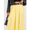 Dámska Rozširené sukňa svetlo-žltá kód 24-TemU-H/M-IT-SD-19720.17P (Farba Svetlo-žltá, Veľkosť ONE SIZE)