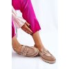 Klasické Dámske mokasíny mokasíny béžové kolton / C1112-39 L.KHAKI (Veľkosť 37)
