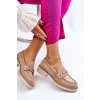Klasické Dámske mokasíny mokasíny béžové kolton / C1112-39 L.KHAKI (Veľkosť 37)