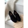 Dámske mokasiny z eco semišu čierne renelia / QQ-278 BLACK (Veľkosť 36)