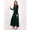 Dámske tmavo-zelene šaty večerné kód produktu IT-SK-16919.04P (Farba Tmavo-zelená, Veľkosť ONE SIZE)