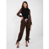 Dámske Nohavice farba Tmavo-hnedá kód IT-SP-9987.16 (Farba Tmavo-hnedá, Veľkosť ONE SIZE)