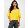 Dámsky sveter farba Žltá kód IT-SW-0811.88P (Farba Žltá, Veľkosť ONE SIZE)