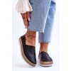 Kožené espadrilky mokasíny big star ll276002 čierne / LL276002 CZARNY (Veľkosť 36)