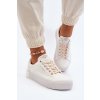 Biele dámske tenisky na platforme z textilu Lee Cooper, kód produktu LCW-24-31-2170L WHITE (Veľkosť 36)